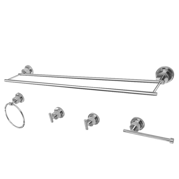 BAH821330478C Concord 5-Piece Bathroom Accessory Set, Polished Chrome
